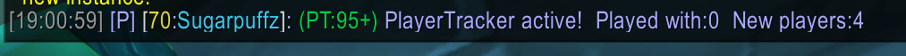 Announce PT banner posted in party chat on new instance entry